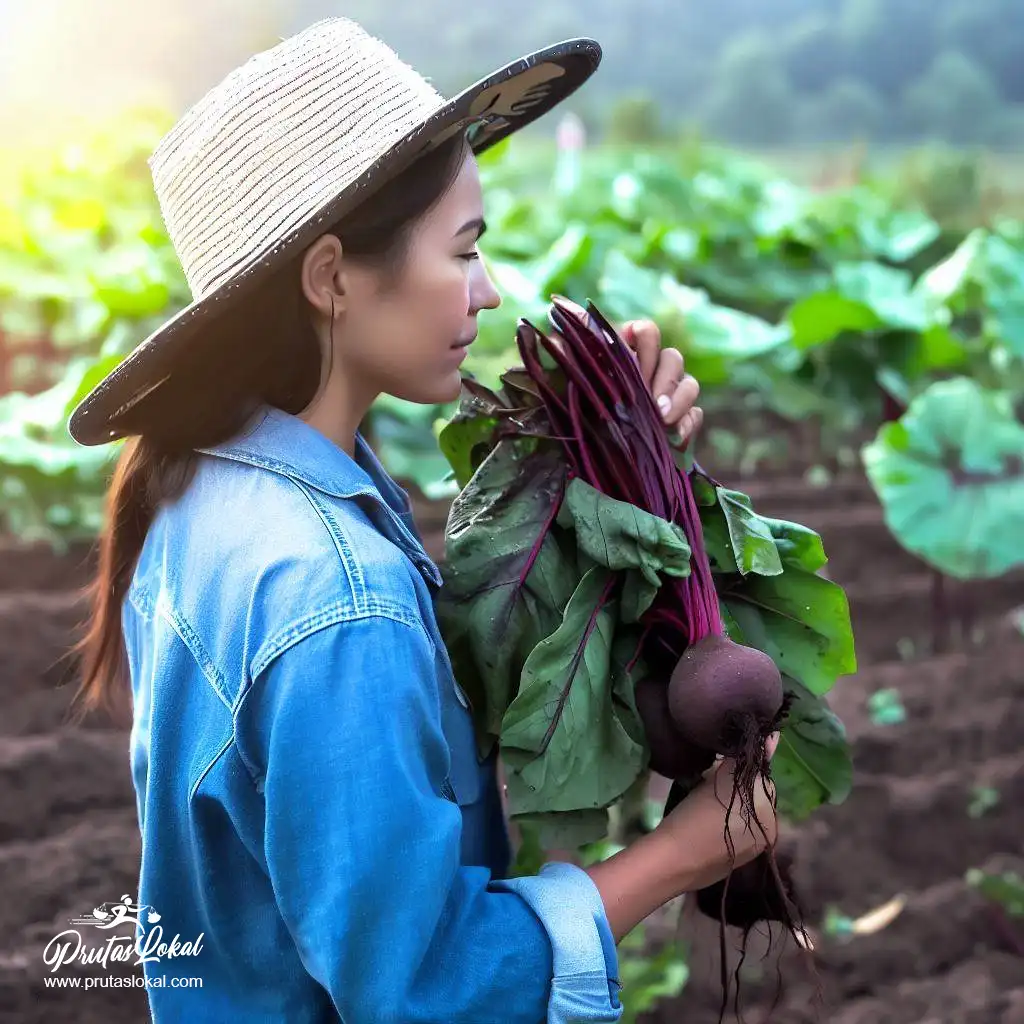 beetroots health benefits woman harvesting