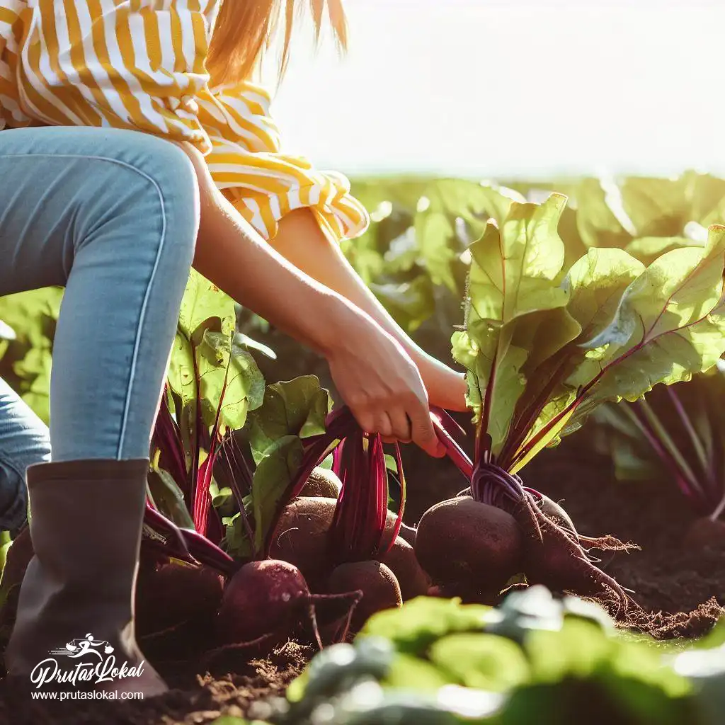beetroots health benefits woman harvesting