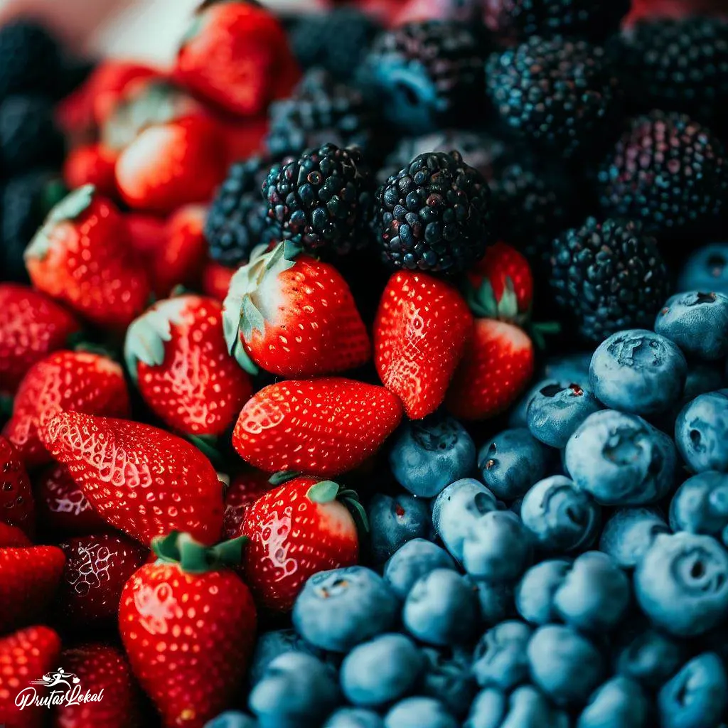 berries blueberries strawberries acai berries