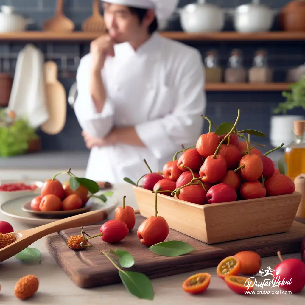 milk jujube for cooking with chef in the background