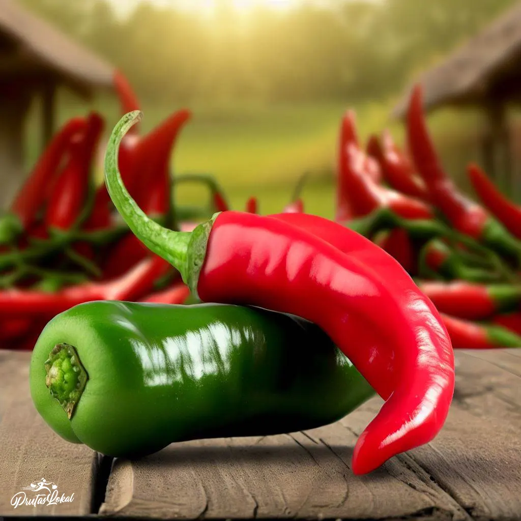 red green chilli pepper